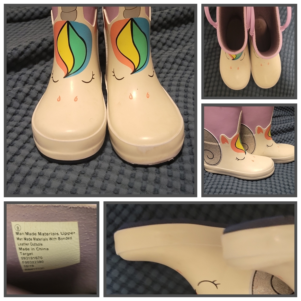 unicorn 🦄 rain boots kids